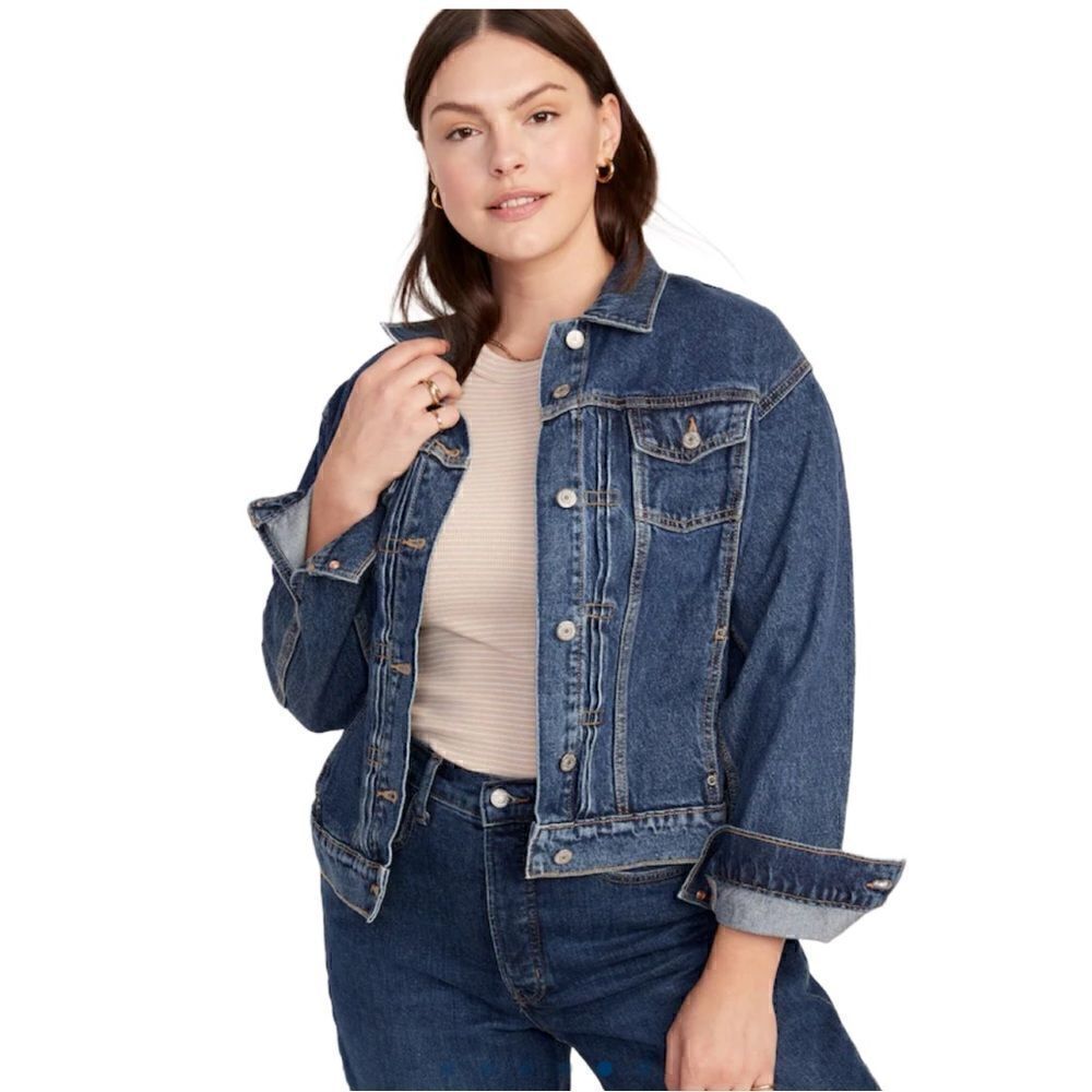 Old Navy Denim Jacket Sz M - Picture 1 of 9